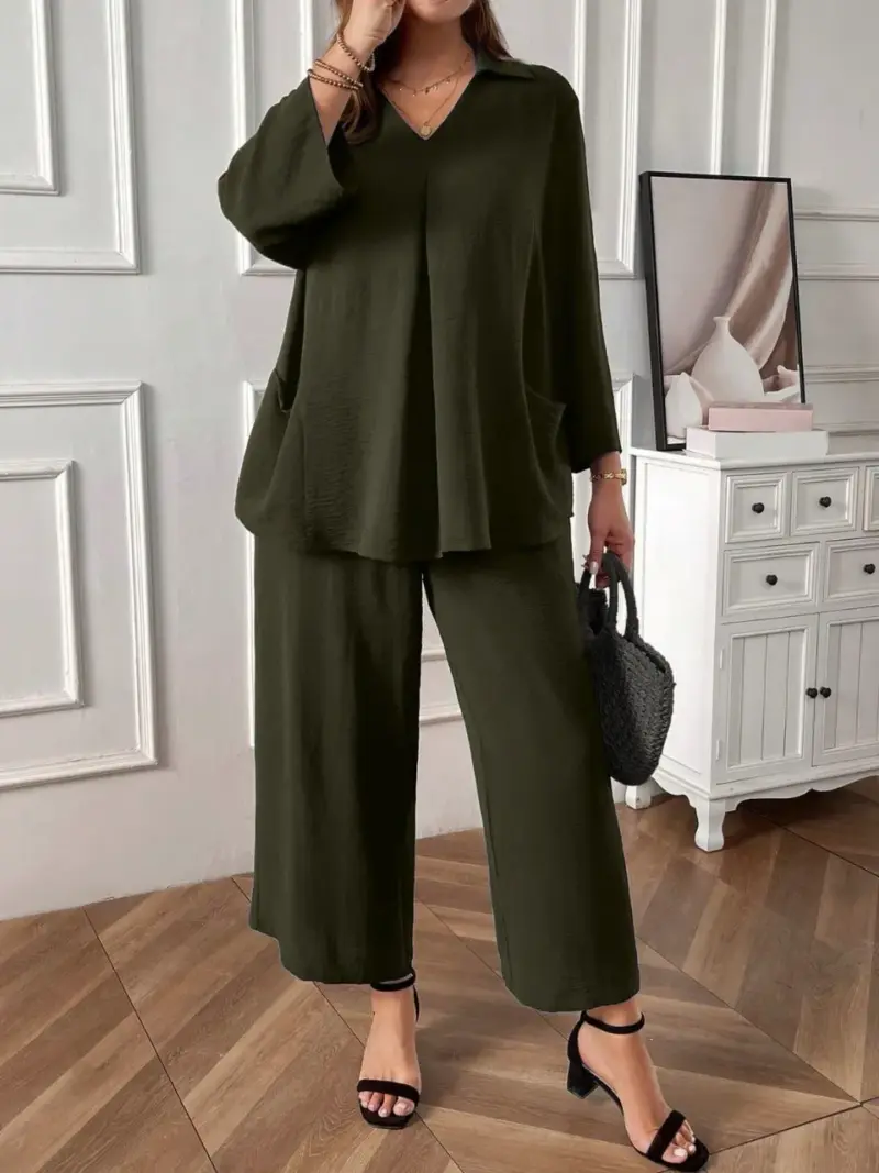 Everyday Fashion Set Top and Pants Combo - Image 2