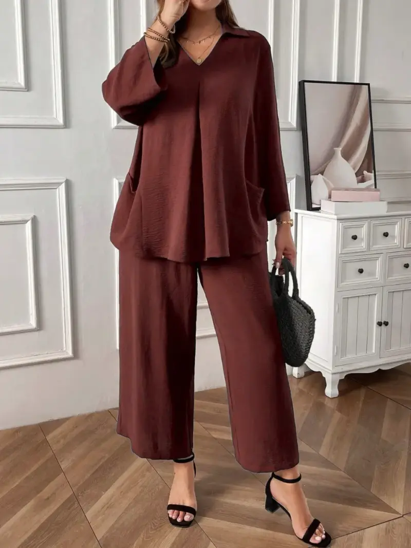 Everyday Fashion Set Top and Pants Combo - Image 12