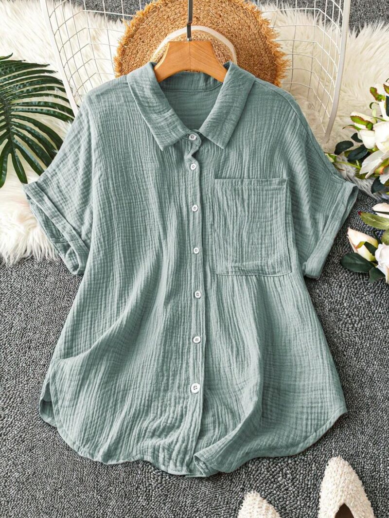 Lovshy Solid Color Shirt - Image 10