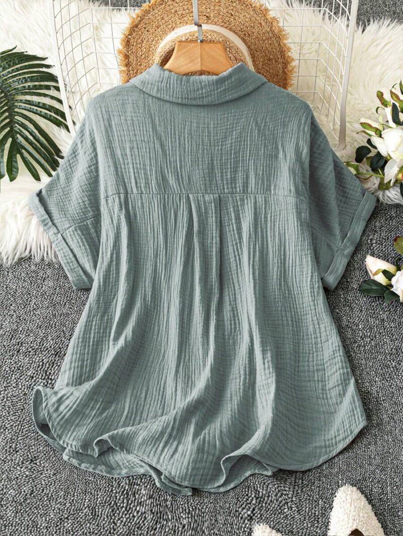 Lovshy Solid Color Shirt - Image 11