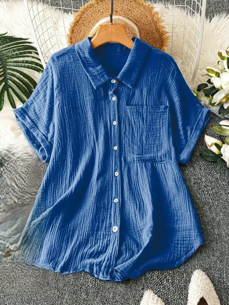 Lovshy Solid Color Shirt - Image 14