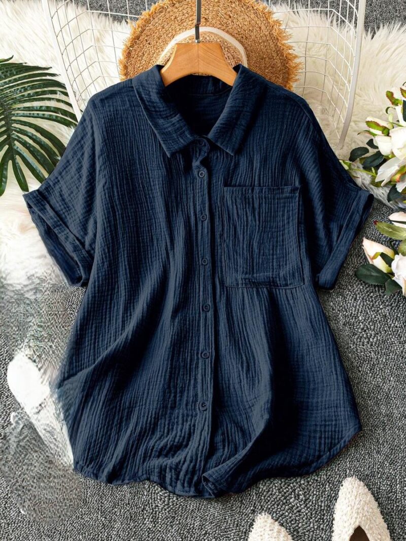 Lovshy Solid Color Shirt - Image 7