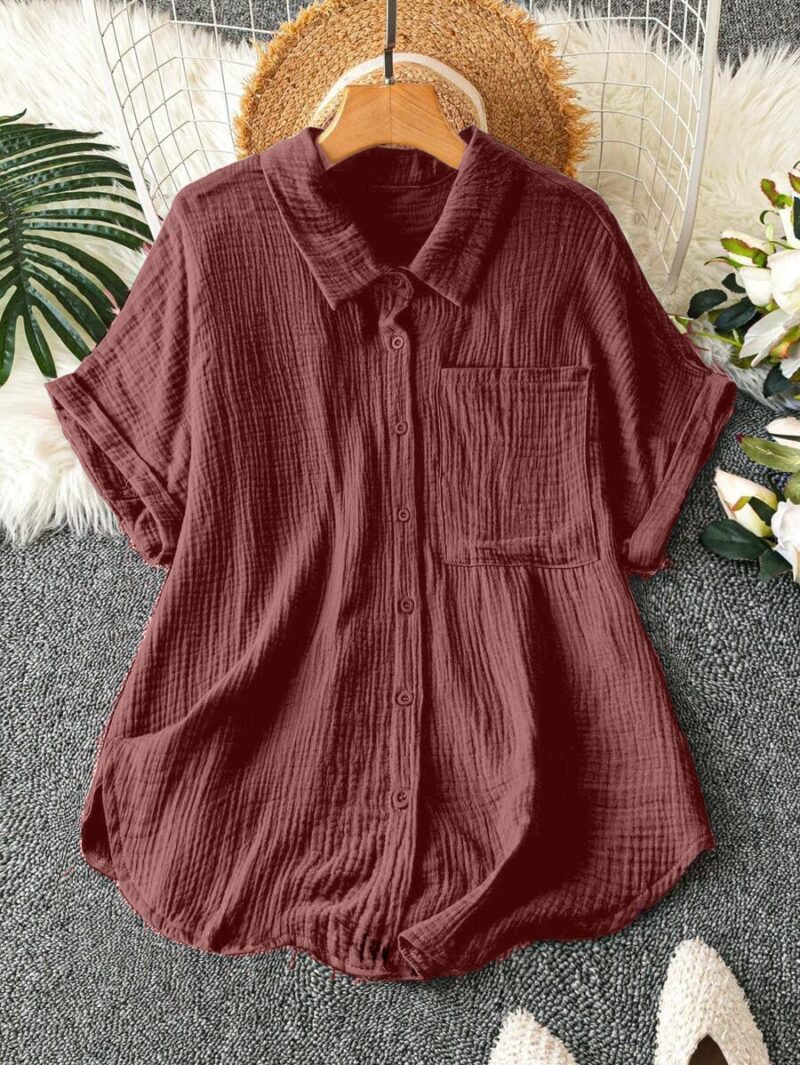 Lovshy Solid Color Shirt - Image 20