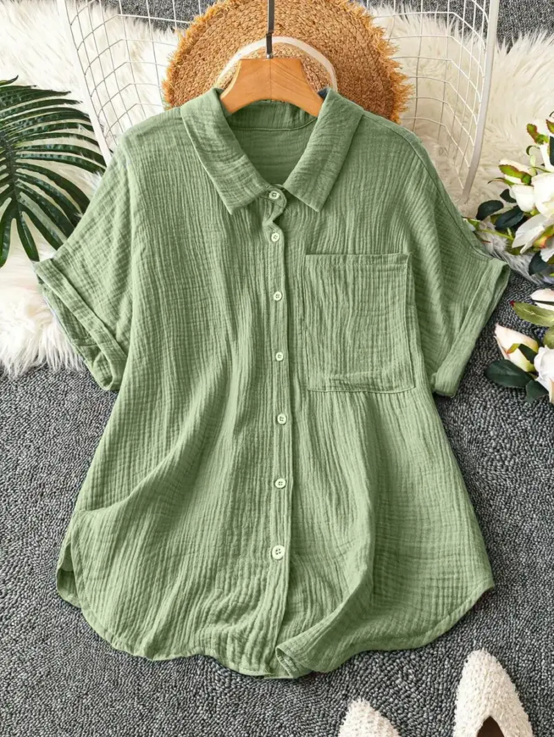 Lovshy Solid Color Shirt - Image 5