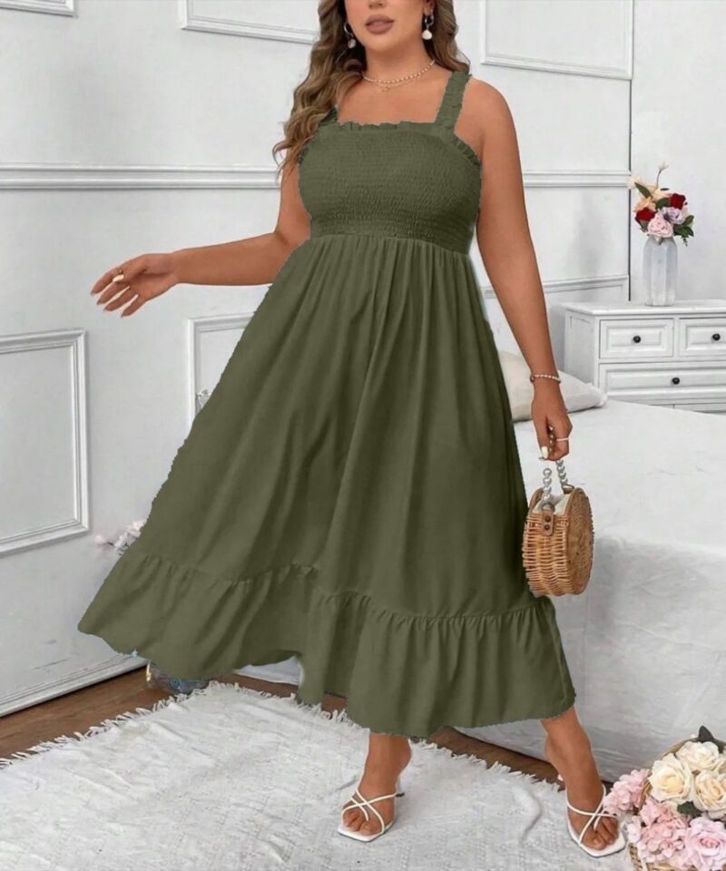 Lovshy Women Casual Solid Color Cami Dress - Image 11