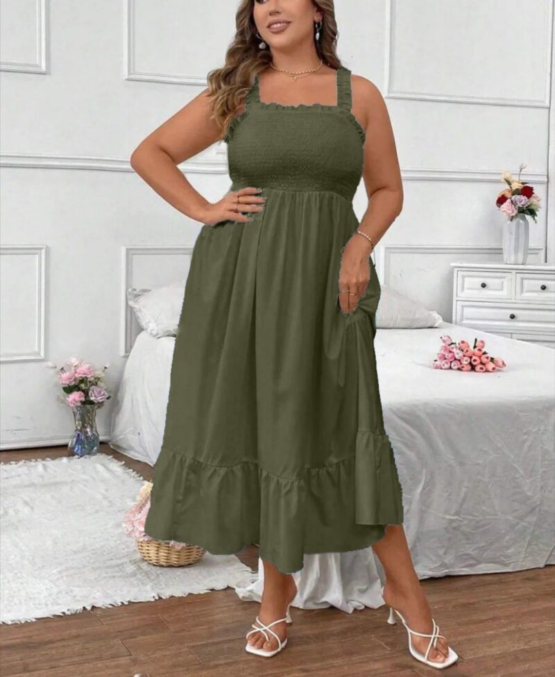 Lovshy Women Casual Solid Color Cami Dress - Image 13