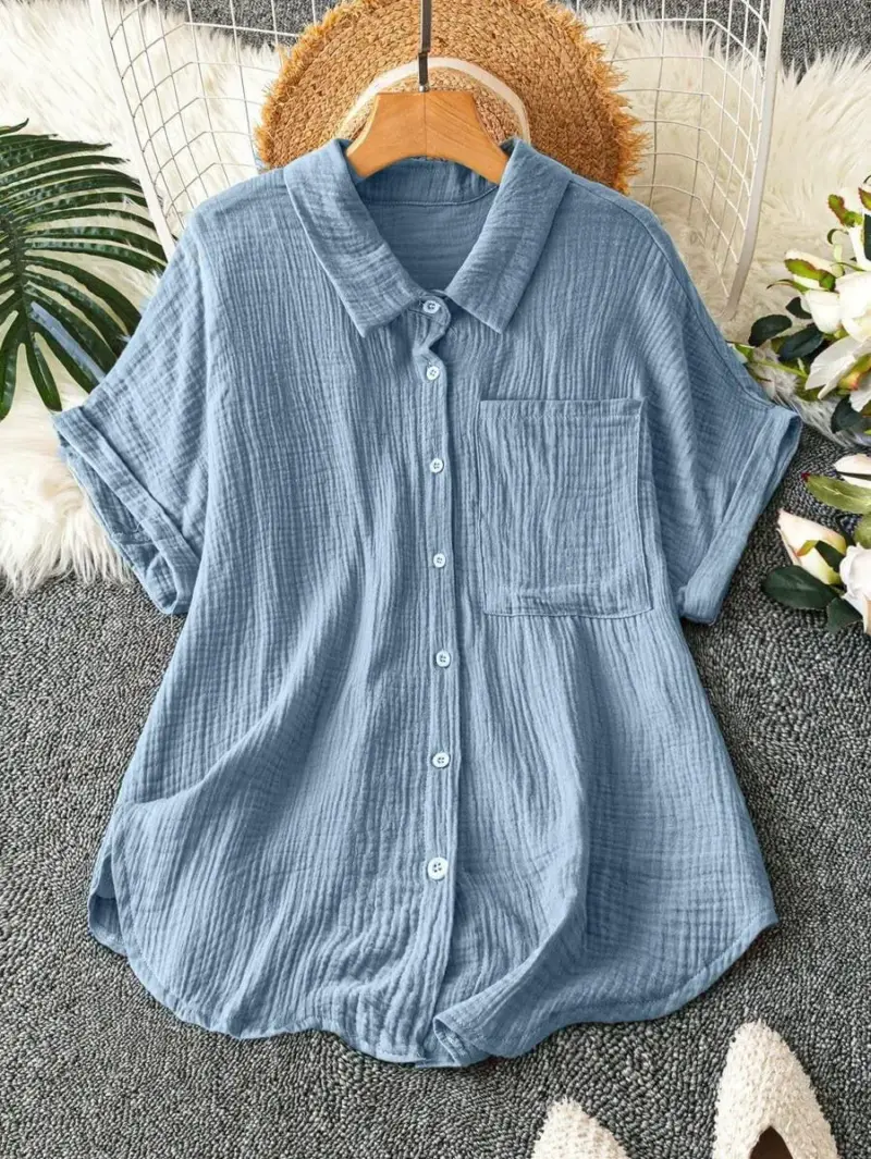 Lovshy Solid Color Shirt - Image 4