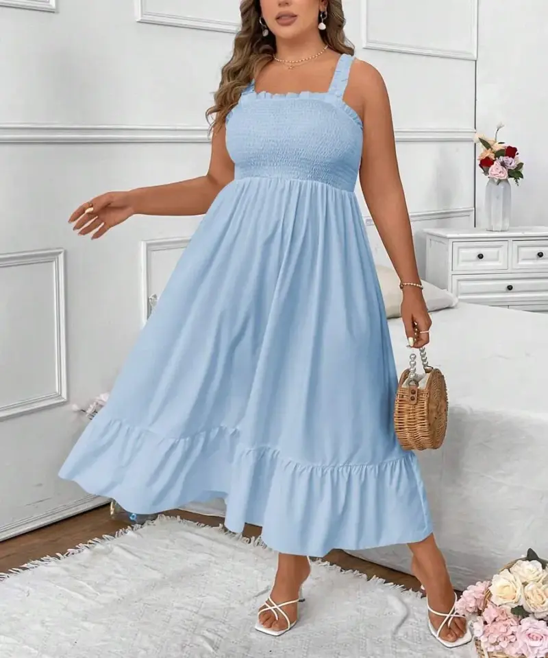 Lovshy Women Casual Solid Color Cami Dress - Image 10