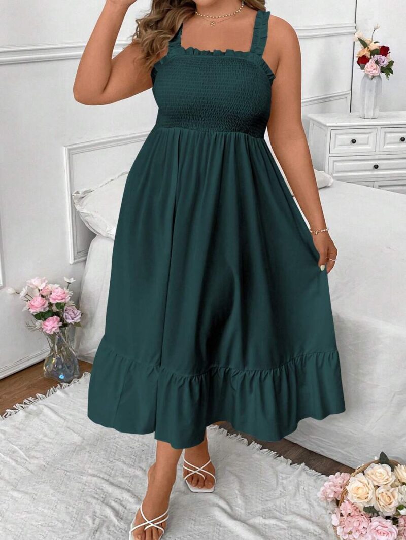 Lovshy Women Casual Solid Color Cami Dress - Image 4