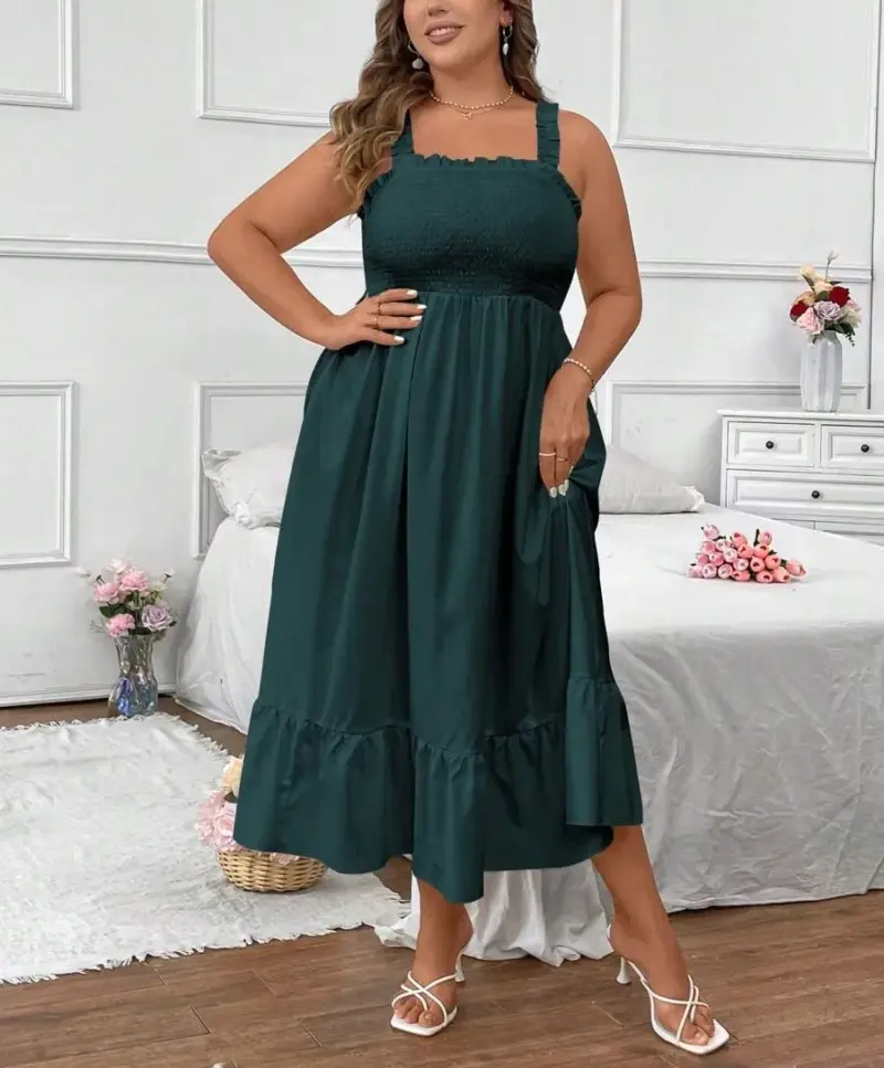 Lovshy Women Casual Solid Color Cami Dress - Image 7
