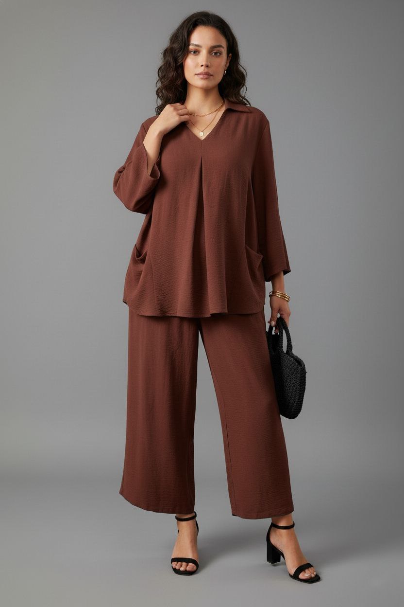 Everyday Fashion Set Top and Pants Combo pu New