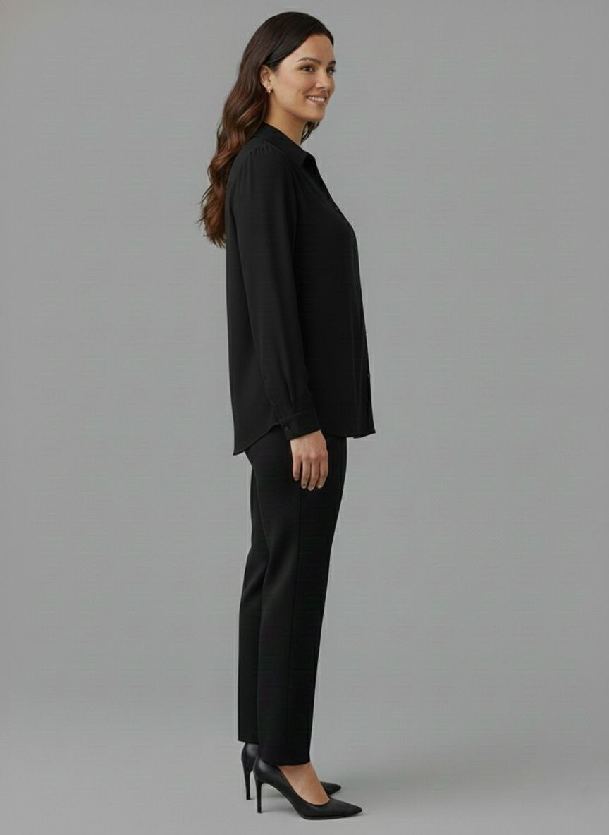 Lovshy Women Elegant Solid Formal Shirt Pn - Image 16