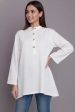 Lovshy Elegant Solid Kurti Type Top For Women We
