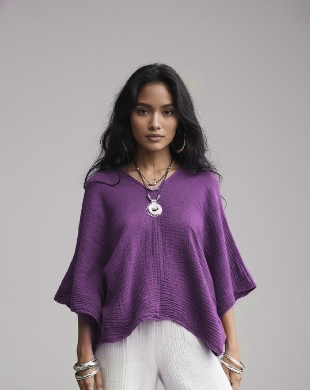 Lovshy Women Fashionable Relaxed Fit Top cf - Image 2