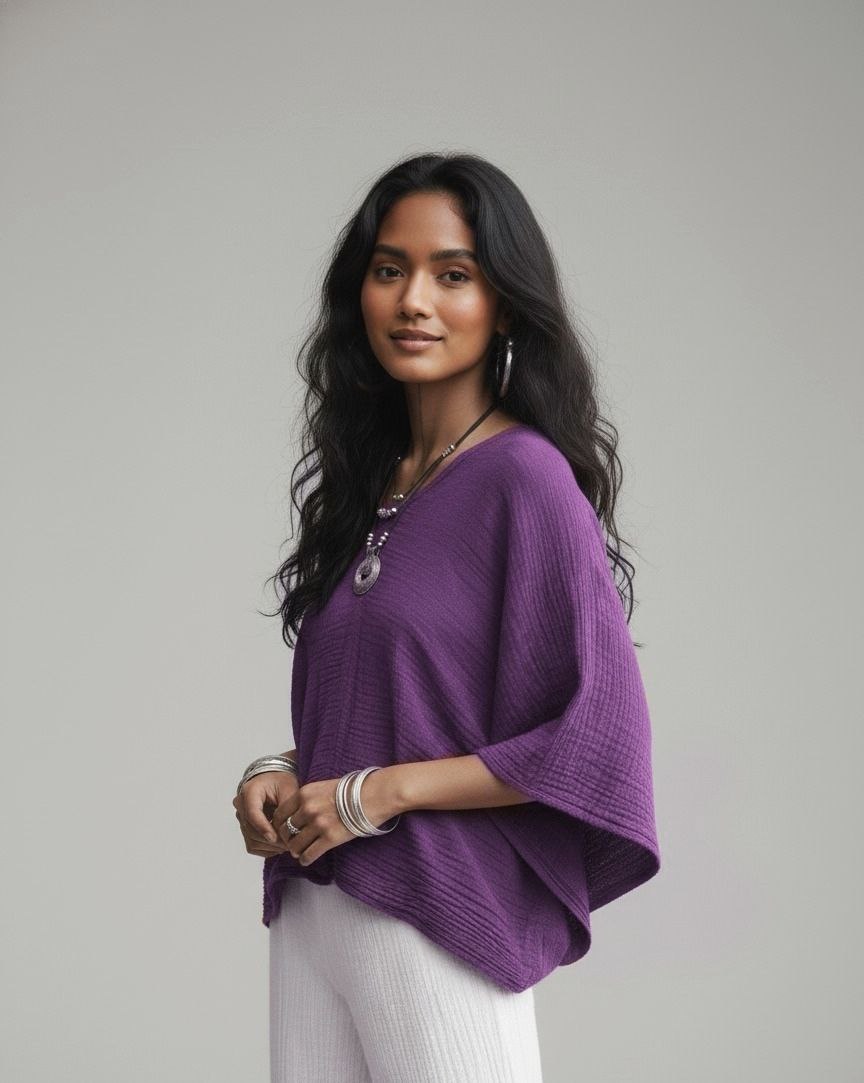 Lovshy Women Fashionable Relaxed Fit Top cf - Image 4