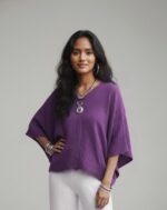 Lovshy Women Fashionable Relaxed Fit Top