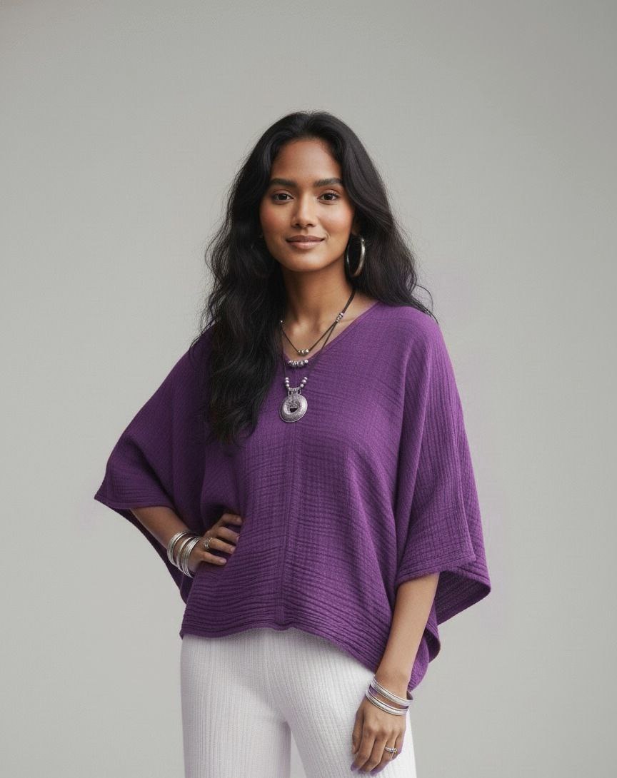 Lovshy Women Fashionable Relaxed Fit Top