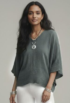 Lovshy Women Fashionable Relaxed Fit Top gr