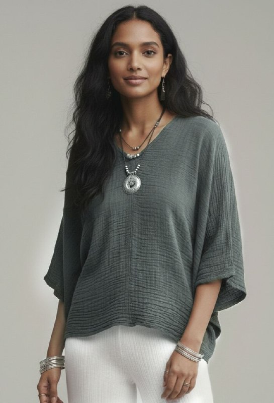 Lovshy Women Fashionable Relaxed Fit Top ag - Image 31