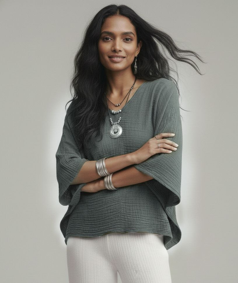 Lovshy Women Fashionable Relaxed Fit Top ag - Image 29