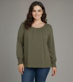 Lovshy Trendy Fashionable Solid Full Sleeve Top ag