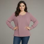 Lovshy Trendy Fashionable Solid Full Sleeve Top
