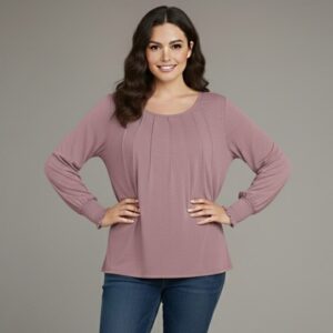 Lovshy Trendy Fashionable Solid Full Sleeve Top