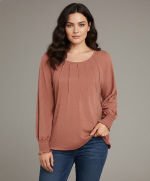 Lovshy Trendy Fashionable Solid Full Sleeve Top rt
