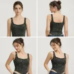 Lovshy Trendy Design Back Zip Crop Top For Summer db