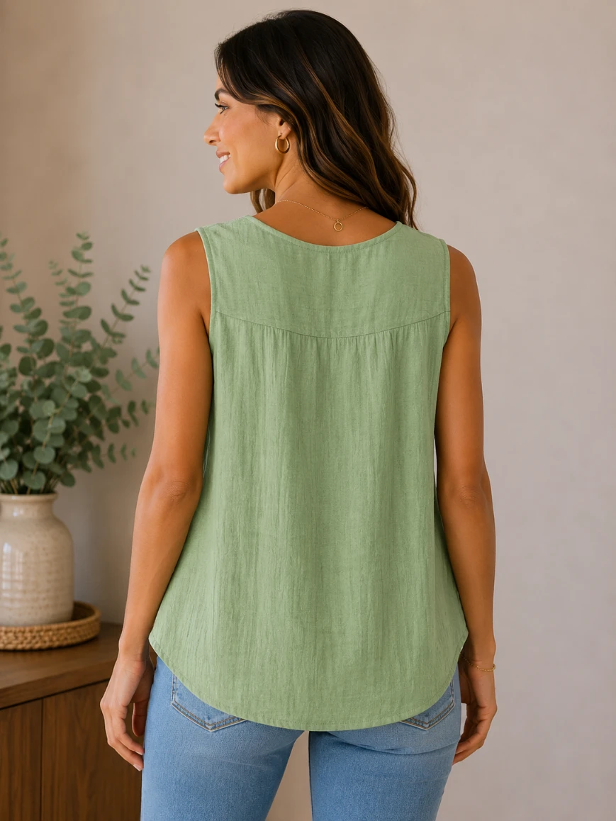 Lovshy Casual Solid Color Top For Summer - Image 10