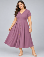 Curvy Front A Line Dress for Women