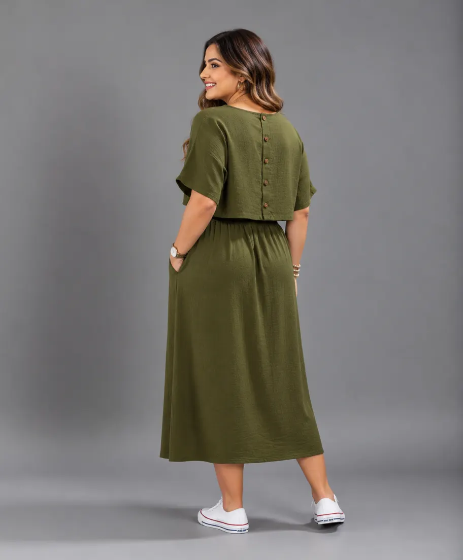 Lovshy Trendy Comfortable Top And Skirt Set nb - Image 5